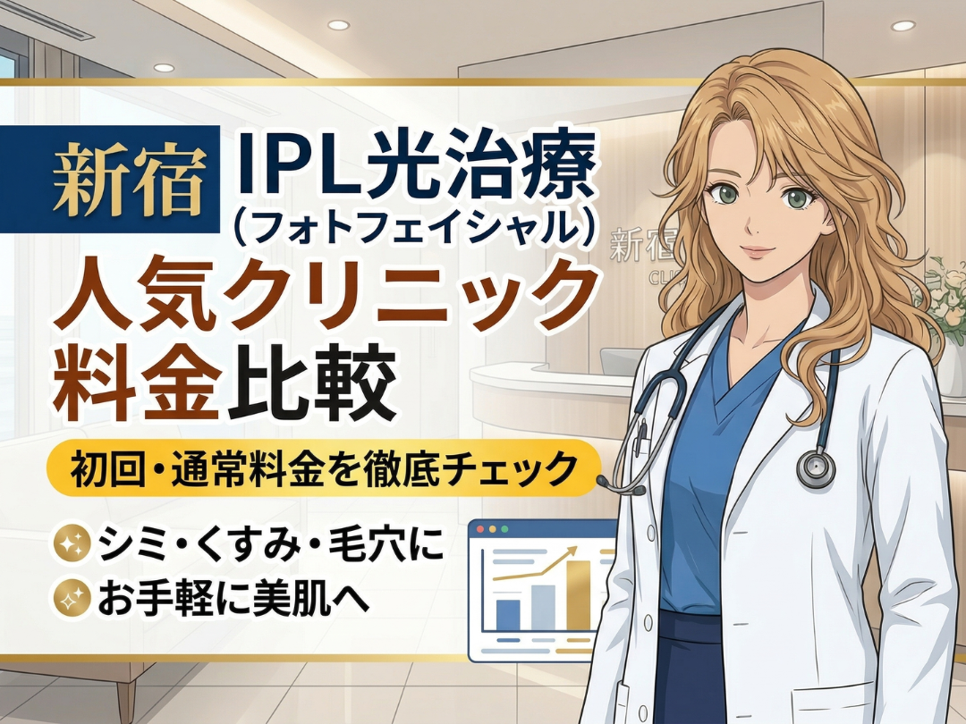 新宿のIPL光治療(フォトフェイシャル)で人気クリニックの値段を比較 – コラムページ
