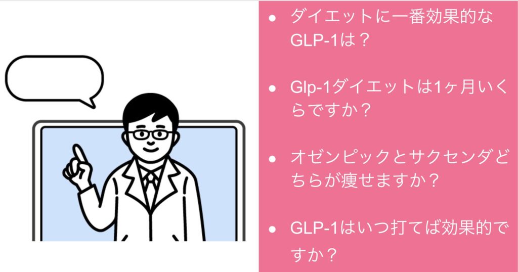 GLP-1ダイエットおすすめ安いオンライン診療でよくある質問